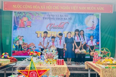 Trường THCS Ba Tô tưng bừng tổ chức Trung thu cho học sinh
