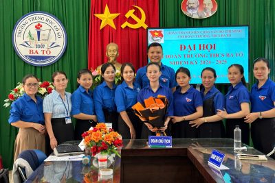 Chi đoàn Trường THCS Ba Tô tổ chức Đại hội Chi đoàn