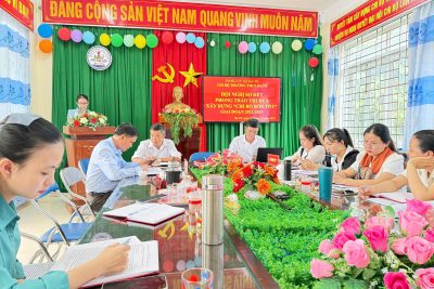 CHI BỘ TRƯỜNG THCS BA TÔ TỔ CHỨC HỘI NGHỊ SƠ KẾT PHONG TRÀO THI ĐUA XÂY DỰNG “CHI BỘ BỐN TỐT” GIAI ĐOẠN 2022 – 2025