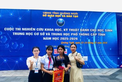 HỌC SINH TRƯỜNG THCS BA TÔ ĐẠT GIẢI NHÌ CUỘC THI KHOA HỌC KỸ THUẬT CẤP TỈNH NĂM HỌC 2025 – 2026